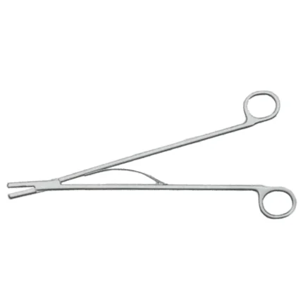 Open surgery release clip forceps