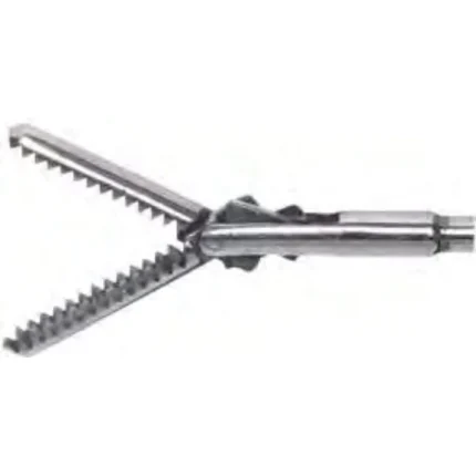 Serated grasper rigid